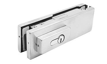 Замок для стеклянной двери центральный с прямоугольным ригелем, шлифованный, вырез 13 t152 SSS купить в Омске