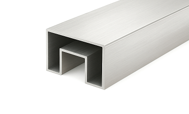 Труба 40х60 мм, с пазом 24х24 мм, шлифованная (AISI 304) k824-2 купить в Омске