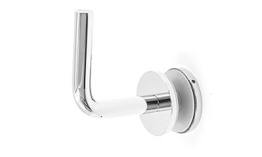 Держатель поручня на стекло 10-17 мм, полированный (AISI 304) k008 купить в Омске