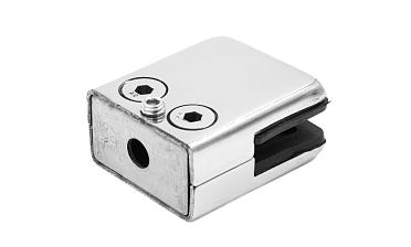 Стеклодержатель штампованный, под стекло 10 мм (5+5 мм), на плоскость 40х24х48 полированный (AISI 304) k352-10 купить в Омске