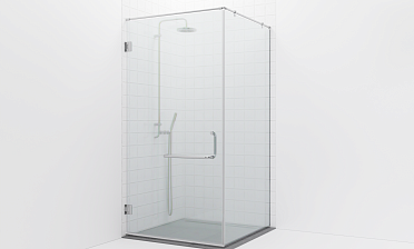 Комплект фурнитуры для душевой перегородки на профиле с угловой штангой t551-1 купить в Омске