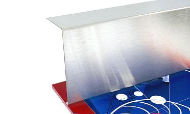 Накладка для крепления (тыльная/лицевая) из шлифованной нержавейки 1.0 мм длина 2,0 м k601-24 купить в Омске