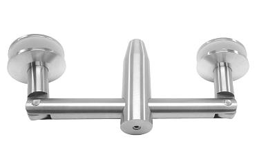 Крепление двойное с рутелями к стене, AISI 304 k629 купить в Омске