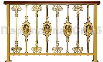 Латунные лестничные перила серии – Нимфалида XL05 в Омске. Готовые проекты ПерилаГлавСнаб