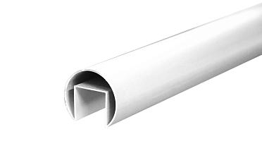 Труба  Ø42.4 мм, с пазом 24х24 мм, анодированный алюминий Фk820 AL купить в Омске