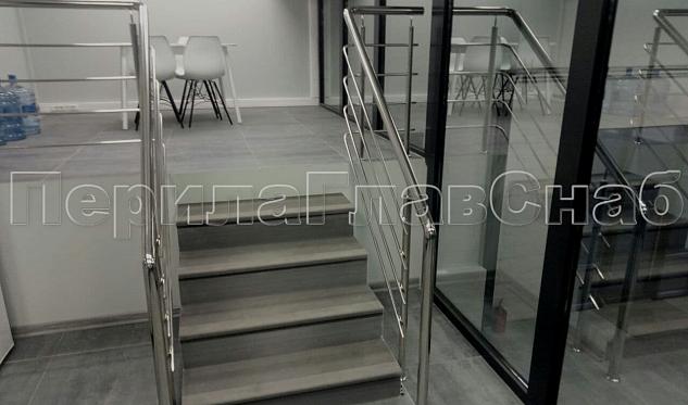 Перила с четырьмя ригелями  в Омске. Готовые проекты ПерилаГлавСнаб