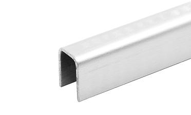 Профиль П-образный, L=2500 мм, t=1 мм, для стекла 8 мм, шлиф. (AISI 304)  t115 SSS купить в Омске