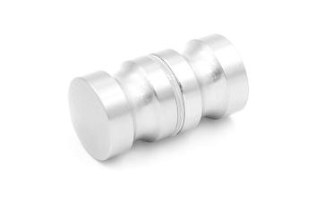 Дверная ручка "кноб", алюминий-хром, шлифованный t692 AL SSS купить в Омске