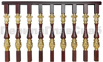 Латунные перила для лестниц серии – Гранд Опера L03 в Омске. Готовые проекты ПерилаГлавСнаб