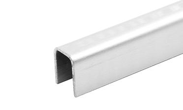 Профиль П-образный t=1,5 мм под стекло 20 мм, полированный, длина 2000 мм, AISI 304 Ф-1149 купить в Омске