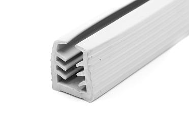 Уплотнитель в поручень с пазом 27х30 для стекла 10 мм, EPDM (палки 3 м) СЕРЫЙ Фk305-G купить в Омске