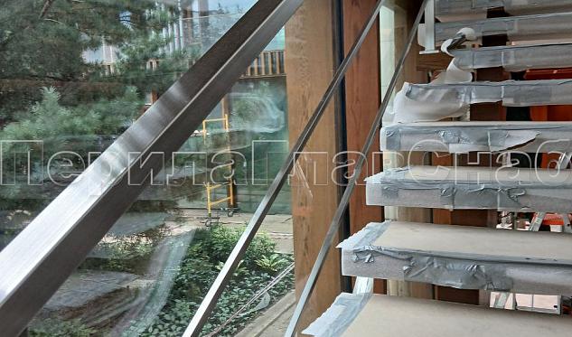 Перила с двумя ригелями в Омске. Готовые проекты ПерилаГлавСнаб