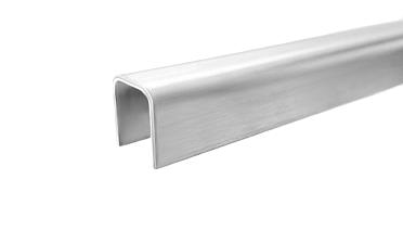 Профиль П-образный, L=2000 мм, t=1.5 мм, для стекла 12 мм, шлиф. (AISI 304) Ф-0455 купить в Омске