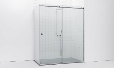 Комплект фурнитуры для раздвижной душевой перегородки, угловой, на профиле t552-1 купить в Омске