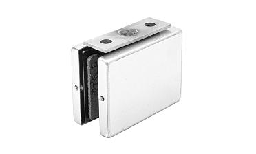 Коннектор стена-стекло с монтажной пластиной, шлифованный, вырез 09 t192 SSS купить в Омске