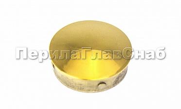 Заглушка штампованная Ø38х1.5 мм, (AISI 304), под золото Фk036-88 купить в Омске