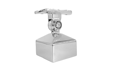 Наконечник 40х40 мм внешний полированный, с ложе под Ø50.8 мм, литой, регулируемый, облегченный, AISI 304, k239-4-NEW купить в Омске