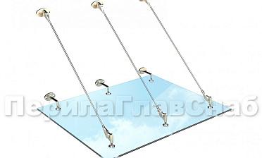 Комплект фурнитуры для козырька 1200х1500 (на вантах/тягах) k671-12-15 купить в Омске