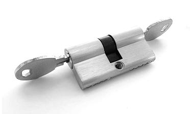 Личинка латунная 30х30мм для замка t155 ключ-ключ t155-101 SSS купить в Омске