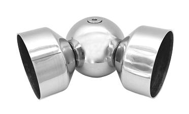 Поворот дер./пласт. поручня Ø49х0.8 мм, полированный, (AISI 201) k053-4 купить в Омске