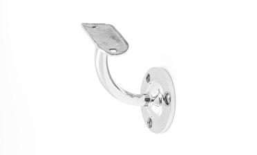 Пристенок с ложементом под Ø50.8 мм, вынос 70х45, Ø60х3 мм, литой, 25х45х2 мм, полированный, (AISI 316) k234-2 купить в Омске