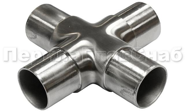 Соединение поручня Ø38.1 мм, крестовина (AISI 304) k360