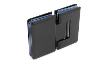 Петля для душевой кабины стекло-стекло 180°, 90*55, цинк, черн. t303 BZn купить в Омске