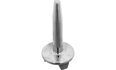 Наконечник палец (солдатик) на стойку Ø38.1 мм, без ложемента, литой, полированный, повышенной коррозионной стойкости, под сварку, облегченный, нержавеющий AISI 316, k034-3 купить в Омске