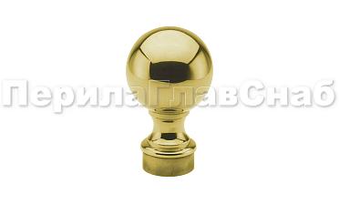 Наконечник стойки шар, Ø38.1 мм, литой, утяжеленный, золото k070-88 купить в Омске