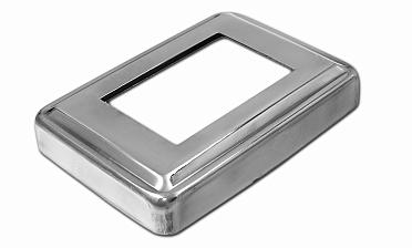 Низ стойки под трубу 105х75х0.8 мм для трубы 61х41 мм, полированный 400 Grit (AISI 304) k399 купить в Омске