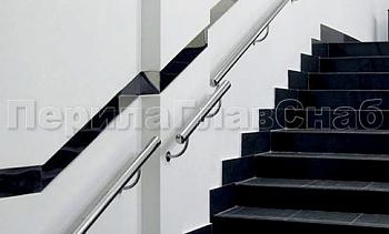 Пристенный поручень из нержавеющей стали 50 мм в Омске. Готовые проекты ПерилаГлавСнаб