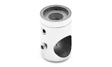 Ригеледержатель на стойку под плоскость Ø16 мм, литой, Ø22х30 мм, полированный, (AISI 304) k065-2 купить в Омске