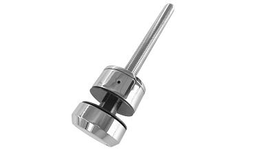 Комплект торцевого крепления несущего стекла, шпилька М16 AISI304, гайка-шайба Ø50х10мм, с регулировкой вылета 25-39мм, полированный, AISI 304 k277-11 купить в Омске