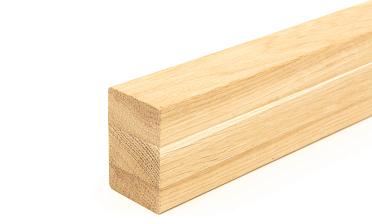 Дубовый поручень 60х40 некрашеный БЕЗ ПАЗА, Премиум Ф-1196 купить в Омске
