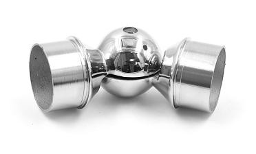 Поворот литой, регулируемый, "шар" с установочными кольцами, под Ø50.8 мм, (AISI 304) k558 купить в Омске