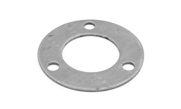 Фланец стойки 38/80 х 3 мм, 3 отв х М10 х 20, черный металл k116-38-9 купить в Омске