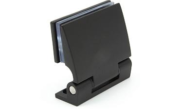 Петля для душевой стена-стекло 90°, односторонняя, без реза, нержавеющая сталь AISI 304, черная t315 BL  купить в Омске