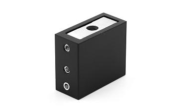 Коннектор стена-труба для прямоугольного трека 30х10 мм, нержавеющая сталь AISI 304, черная t463 BL купить в Омске