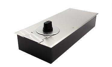 Доводчик для стеклянной двери до 80 кг EN2, напольный, 500 тыс. циклов, нержавеющая сталь AISI 304, шлифованная t182 SSS купить в Омске