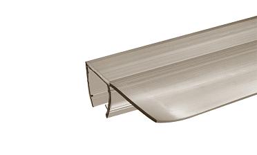 Уплотнитель для стекла 8 мм, полупрозрачный черный, 90°, стекло-стекло 2200 мм t215-2 BL купить в Омске