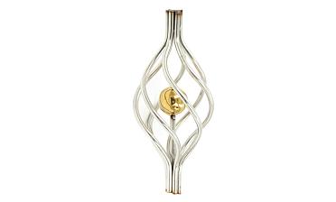 Декоративная вставка (корзинка) для стойки Ø25 мм, с золотым шаром k388-2 купить в Омске