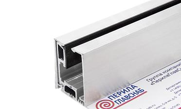 Комплект зажимного профиля для стекла 8-12 мм, неанодированный, L=3000 мм т40-4 AL купить в Омске