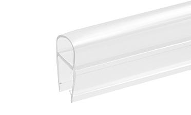 Уплотнитель для стекла 8мм, прозрачный, дверь-стекло 2,2 м. t212-2 купить в Омске