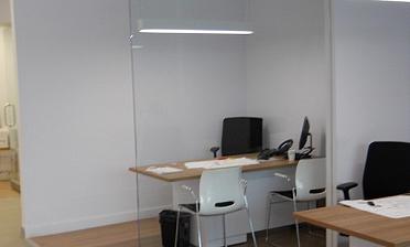 Стеклянные перегородки - вариант 8 купить в Омске