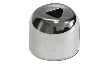 Наконечник штампованный (СПС) прямой 90° на трубу Ø25 мм, для поручня Ø38.1 мм, полированный, нержавеющий, AISI 304, k071 купить в Омске