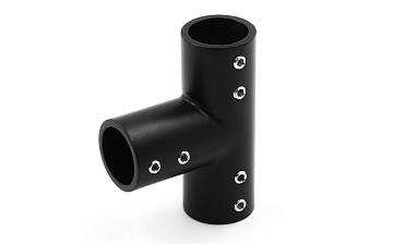 Соединитель-тройник для трубы 19 мм, нержавеющая сталь AISI 304, черная t902 BZn купить в Омске