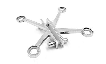 X-спайдер для установки на стеклянное ребро AISI 304 k290-X купить в Омске