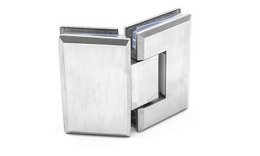 Петля для душевой стекло-стекло 90х55 мм, 135°, нержавеющая сталь AISI 304, шлифованная t302 SSS купить в Омске