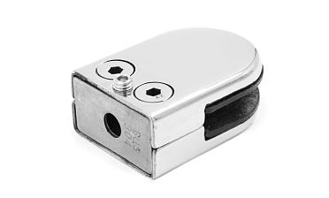 Стеклодержатель штампованный под стекло 10 мм (5+5 мм), на плоскость 40х24х54 полированный (AISI 304) k539-10 купить в Омске