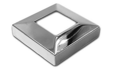 Низ стойки под трубу 40х40 мм, 82х82х0.8, высота 22 мм, полированный (AISI 304) k076 купить в Омске